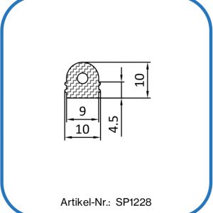 Silikon Hohlkammerdichtung 10x10mm