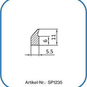 Nutdichtung aus Silikon mit Lippe 11x5,5mm