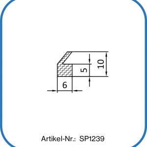 Silikon Nutdichtung mit Lippe 10x6mm