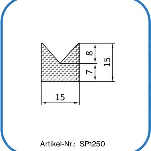 Silikon Eckdichtung 15x15mm
