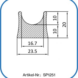 Einfassprofil aus Silikon