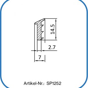 Silikon Fugendichtung 14,5x7mm