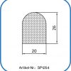 Silikon Halbrunddichtung als Trocknerdichtung 26x20mm