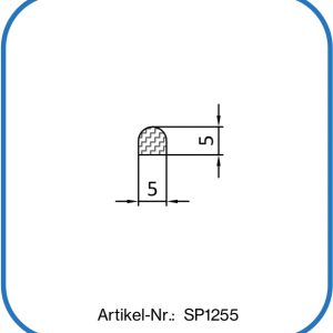 Silikon Halbrunddichtung 5x5mm