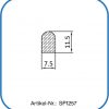 Silikon Halbrundprofil 11,5x7,5mm