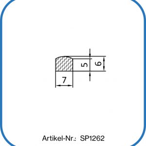 Silikon Halbrundprofil 7x6mm
