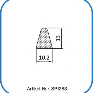 Silikon Dreieckdichtung 13x10mm