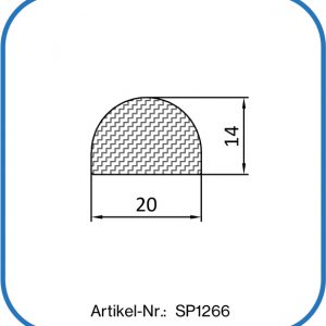 Silikon Halbrundprofil 20x14mm