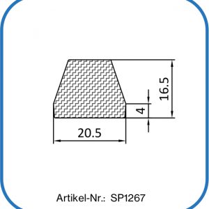 Silikonsonderprofil 20,5x16,5mm