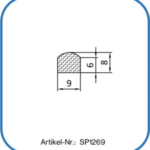 Silikon Halbrundprofil 9x8mm