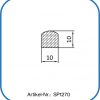Halbrundprofil aus Silikon 10x10mm