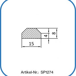 Sonderdichtung 15x8mm aus Silikon