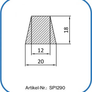 Trapezdichtung aus Silikon