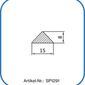 Dreieckdichtung aus Silikon, temperaturbeständig bis +200°C