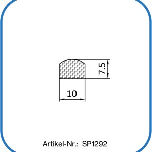Fahrertürdichtung aus Silikon, schwarz