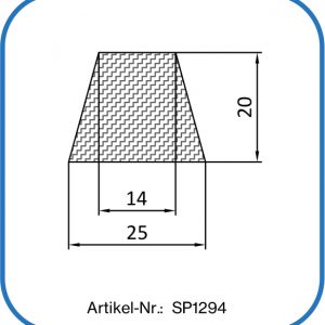 Silikonprofil als Keildichtung