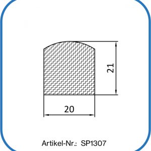 Schallschutzdichtung aus Silikon, schwarz