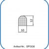 Halbrundschnur aus Silikon, 50° Shore A, transparent als Deckeldichtung