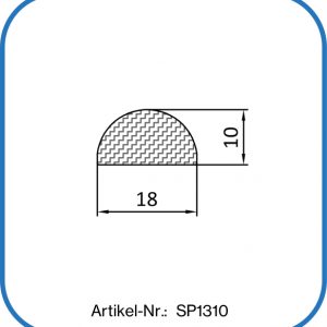 Halbrunddichtung aus Silikon