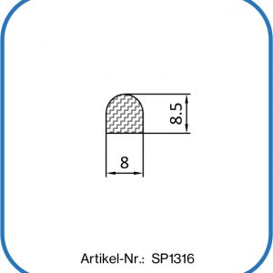 Halbrundschnur aus Silikon als Deckeldichtung in Räucherkammern.