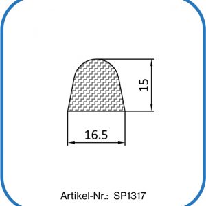 Fenderprofil aus Silikon, Halbrundprofil temperaturbeständig bis +200°C