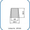 Trapezdichtung aus Silikon. Schwalbenschwanzform. Einsatzbereich: Stahlbau.