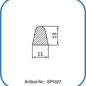 Silikonprofil als Halbrunddichtung. FDA-konform, temperaturbeständig bis +200°C