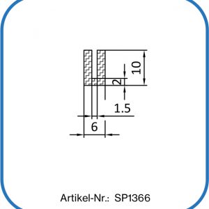 Klemmdichtung aus Silikon. 50° Shore A, transparent, FDA konform. Einsatzbereich: Haubendichtung.