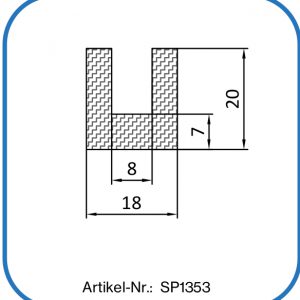 Aufsteckdichtung aus Silikon. 60° Shore A, in vielen Farben lieferbar.