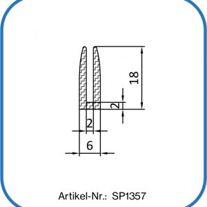 Fassungsprofil aus Silikon, temperaturbeständig bis +200°C, FDA-konform