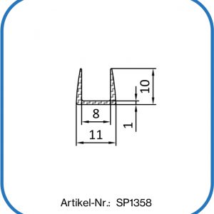 Dichtung Silikon hitzebeständig für Ofentüren. 40° Shore A, rotbraun oder schwarz.