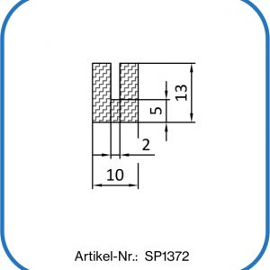 U-Profil aus Silikon, 60° Shore A, rotbraun. Einsatzbereich: Klimakammer.