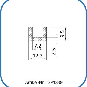Silikon-U-Profil. Einsatz in Fütterungsanlagen der Landwirtschaft.