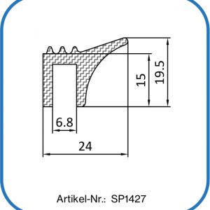 Aufsteckdichtung aus Silikon mit Dichtlippe. In vielen Farben lieferbar.