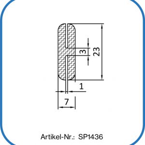 H-Dichtung aus Silikon. FDA-konform, temperaturbeständig von -50°C bis +200°C.