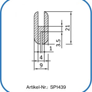 Verglasungsprofil aus Silikon, für 1 mm Gehäuse und 4 mm Glasstärke. In vielen Farbeinstellungen möglich.