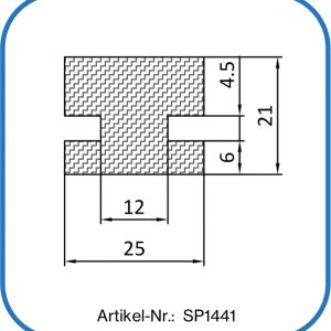 Verbindungsprofil aus Silikon. Einsatzbereich: Lärmschutz und Appartebau