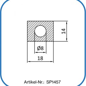 Silikonhohlkammerdichtung als Deckeldichtung oder Behälterdichtung.