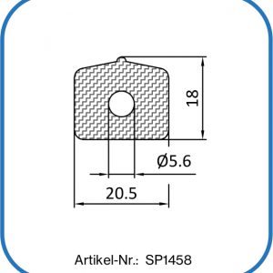 Deckeldichtung aus Silikon. Einsatz in der Sieb- und Mühlentechnik.