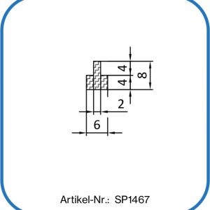 T-Profil aus Silikon. Temperaturbereich bis +200°C. Für den Lebensmittelbereich geeignet.