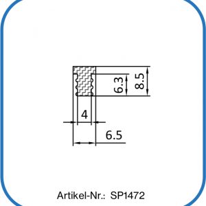 Fugenprofil aus Silikon für eine 5 mm Nut. Temperaturbeständig bis +200°C.
