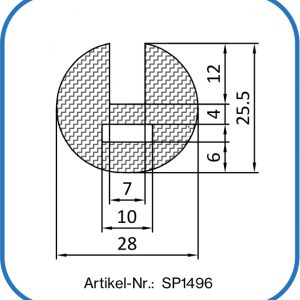 Silikon-Sonderprofil