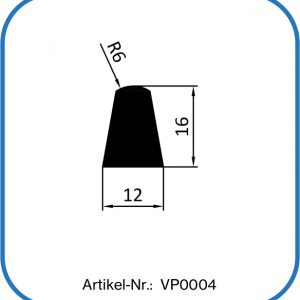 Fluor-Kautschukprofile, FKM-Halbrundprofil