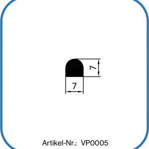 Fluor-Kautschukprofile, Viton-Halbrundschnur, FKM