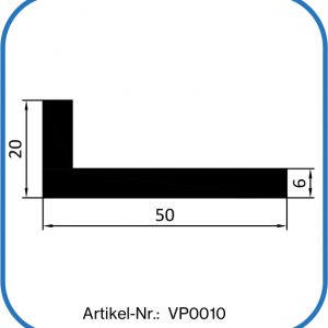 Fluor-Kautschukprofile, FKM-L-Profil, Viton-L