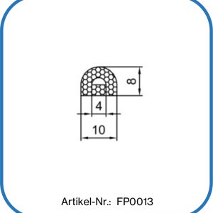 Silikonschaumprofil mit Hohlraum