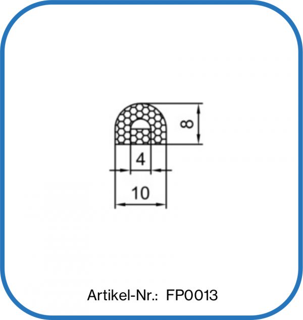 Silikonschaumprofil mit Hohlraum