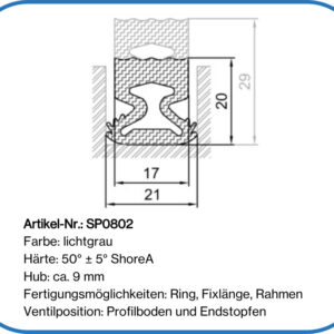 Aufblasbare Hubdichtung