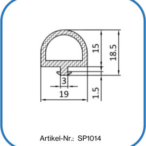 Silikonprofil zum Einbau in eine Nut. Profilschnur aus temperaturbeständigem Silikon. Geeignet für den Lebensmittelbereich. Hygienische Profildichtung