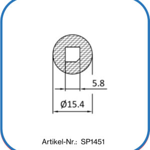 Hochflexibles Silikonprofil für hohe Temperaturbereiche, FDA-konform für den Lebensmitteleinsatz.